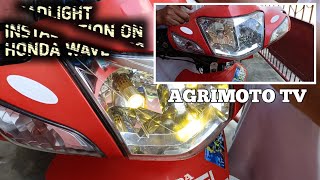 Installation of head light on Honda wave 100/ AgrimotoTV