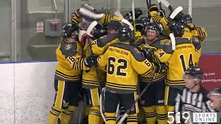 Alvinston wins Game 1 in the WOSHL championship series