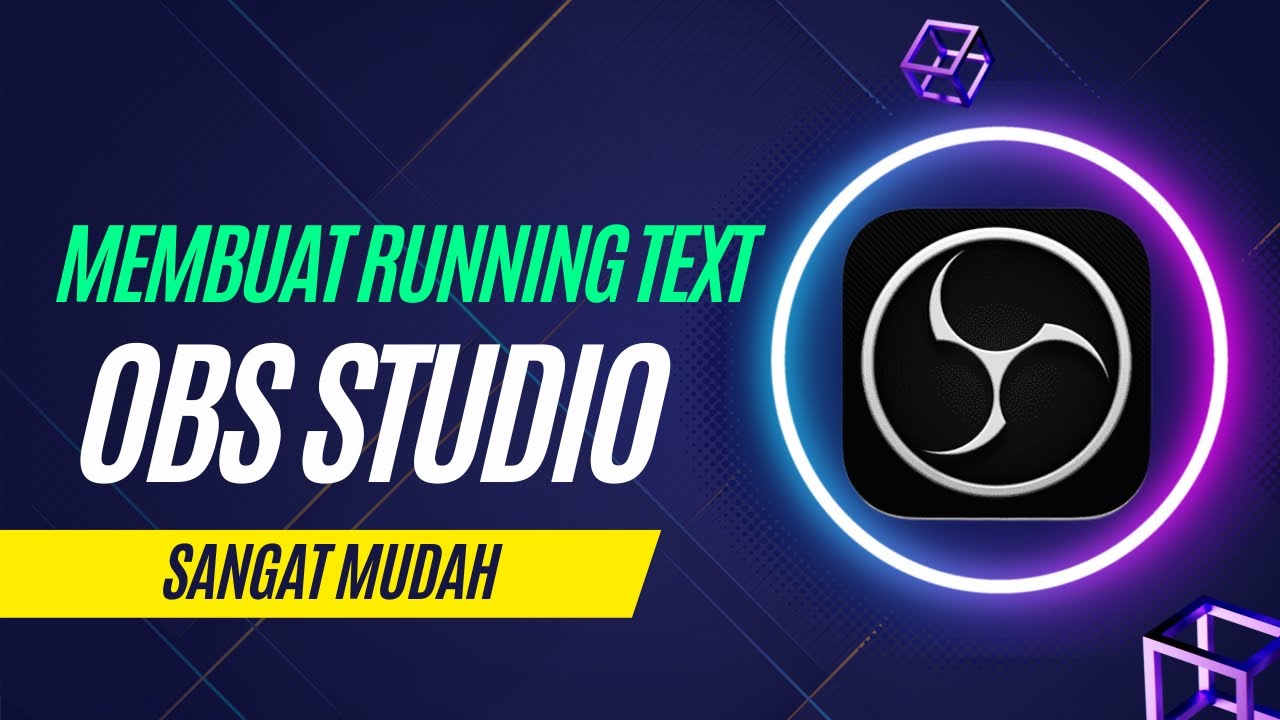 Cara Membuat Running Text Di OBS - YouTube