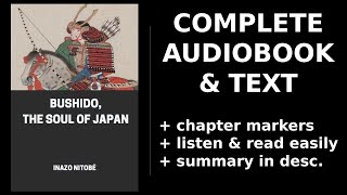 Bushido, The Soul of Japan. By Inazo Nitobe. Audiobook
