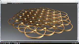 Grasshopper for Rhino 3D Flower of life parametric design Grasshopper tutorial Rhino 3D modeling