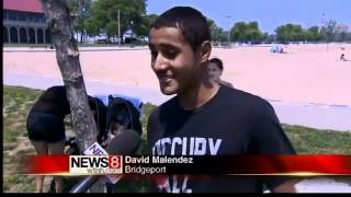 Residents beat the heat in Bridgeport