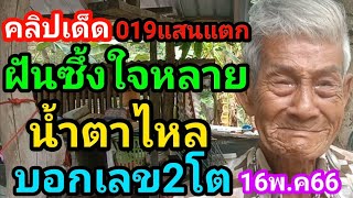 คลิปเด็ดตาตี๋019แสนแตกฝันซึ้งใจหลายน้ำตาไหลบอกเลข2โตงวด16พ.ค66