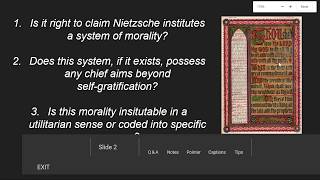 Nietzsche and Morality