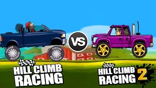 Hill Climb Racing Super Diesel 4x4 VS Hill Climb Racing 2 Super Diesel # Android GamePlay 2017