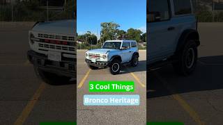 3 Cool Features 2024 Ford Bronco 2-Door Heritage #carreview #carbuying #suvs #bronco