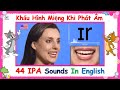 Khẩu Hình Miệng Khi Phát Âm Tiếng Anh | Mouth Shapes Of 44 IPA Sounds In English | IPA Pronunciation