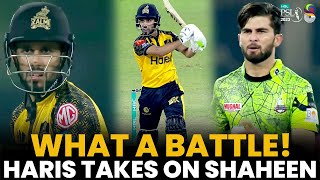 What a Battle! | Haris Takes on Shaheen | Lahore vs Peshawar | Match 33 | HBL PSL 8 | MI2A