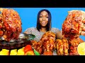 LOBSTER TAILS MUKBANG | @Bloveslife SEAFOOD BOIL MUKBANG