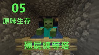 [專業指揮官]Minecraft 原味生存05:殭屍練等塔