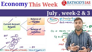 Economy This Week / 5th July to 18 July  2022 / UPSC/IAS Current Affairs