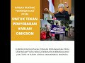 antisipasi omicron perketat pergerakan penyebaran