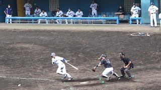 土田龍空、無死1.2塁から自らも生きようとするセーフティバントで1塁ギリアウト（2022年10月13日）