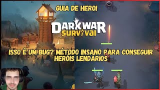 Isso é um BUG? Método Insano Para Conseguir Heróis Lendários em Dark War! E um Guia de HEROi!