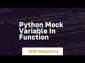 python mock variable in function