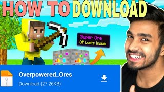 MINECARFT , BUT ORES ARE SUPER DUPER 😱😱😵😵 ||HOW TO DOWNLOAD SUPER ORE MOD ||