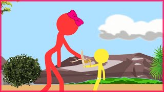 Watergirl and Fireboy, Stickman Animation movies - (Part 5: Poor Baby Watergirl and Fireboy)