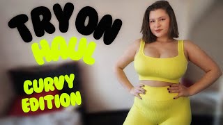 [4K] Try On Haul my new bright sport set | Curvy | Tina Angel 👼