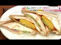 具材たっぷり！ ２種類のホットサンドモーニング【東海３県・モーニングにメ～ロメロ！】collection no.５７７