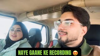 Naye Gaane Ke Recording !! Uzma Shafi !! Faiz Allie !! Ishfaq Kawa