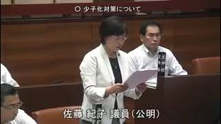 平成30年6月定例会 4日目 6月19日 4 佐藤紀子議員 一般質問