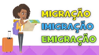 Migração, imigração e emigração - Diferenças - Vídeo educativo + atividades