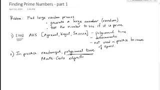 Collingwood ATM Spring 2020 Finding Prime Numbers part 1
