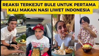 Reaksi Terkejut !! Bule pertama makan nasi liwet Indonesia