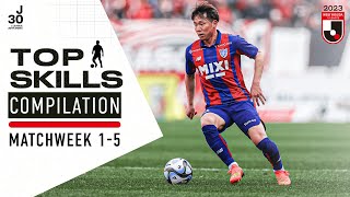Nutmeg, first touch, fake shot, ... | Top Skills Compilation (MW 1-5) | 2023 J1 League