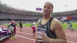 Ostapchuk (BLR) \u0026 Adams (NZL) Qualifying Throws - Women's Shot Put | London 2012 Olympics