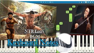 RRR NTR Entry BGM Keyboard Notes | MM Keeravaani | NTR | Ram Charan | SS Rajamouli