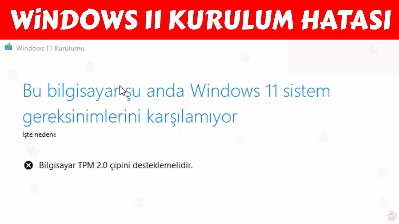 Bu Bilgisayar Şu Anda Windows 11 Sistem Gereksinimlerini Karşılamıyor ...