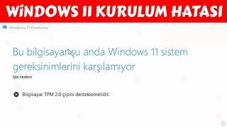 Bu Bilgisayar Şu Anda Windows 11 Sistem Gereksinimlerini Karşılamıyor Hatası Çözümü