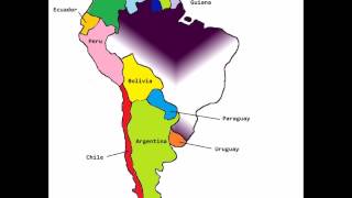 South American Countries- name and locations mnemonic