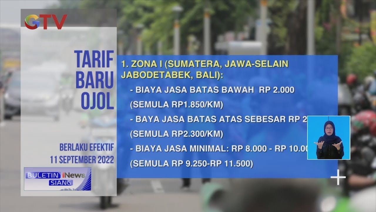 Pemerintah Resmi Berlakukan Tarif Baru Ojek Online Sebesar 9,5 Persen # ...