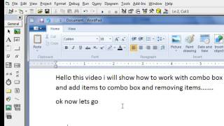VB Tutor using combo box and removing items