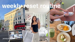 reset routine getting my life together | spring cleaning, selfcare & vlog🌸