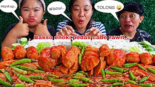 WES ANGEL 🤣 ,BAKSO ENOKI PEDAS CABE RAWIT UTUH ,MAKAN BER 3 WAY ,KIKI,DINART‼️