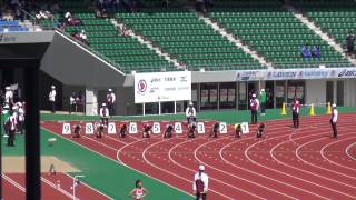 長崎国体成年男子100m予選4組小谷優介10.52(-0.8) Yusuke KOTANI 1st