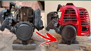 Restoration old petrol engine | restoring old pump engine | homemade petrol engine