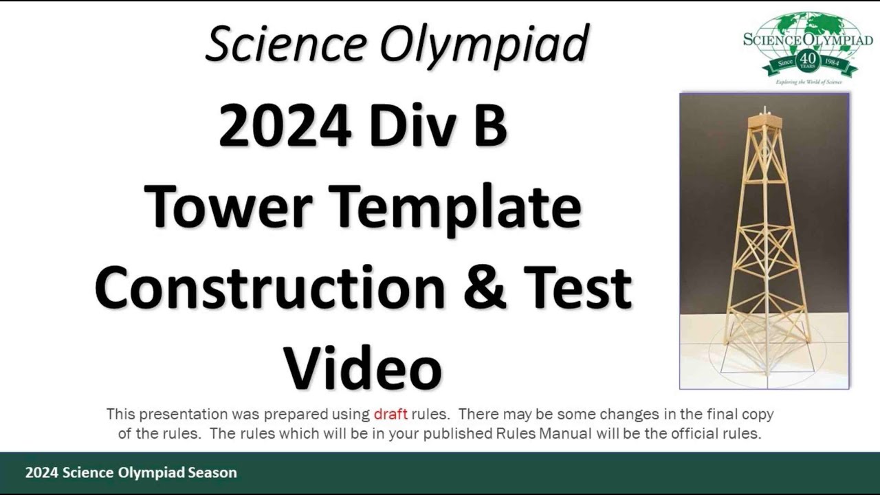 2024 Div B Tower Template Build - YouTube