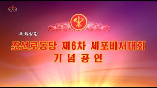 北朝鮮 「朝鮮労働党第６回細胞秘書大会記念公演 (조선로동당 제6차 세포비서대회 기념공연)」 KCTV 2021/04/17 タイトルと詩の朗読に日本語字幕