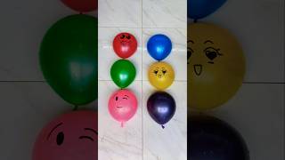 Emoticon 6 water colorful balloons popping reverse video asmr #balloonpopping #balloonpop