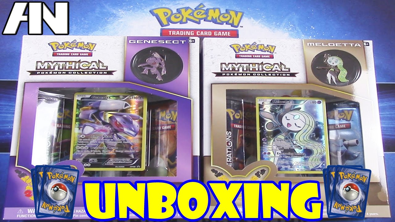 Genesect & Meloetta Mythical Pokemon Collections - YouTube