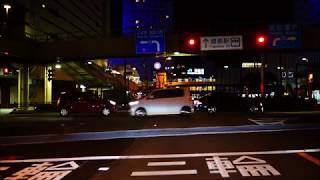 車載動画　徳島ナイトドライブ　徳島駅～徳島市繁華街周遊（秋田町 栄町 鷹匠町 富田町方面）Tokushima night drive