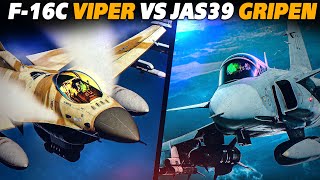 F-16C Viper Vs Jas-39 Gripen Dogfight | Digital Combat Simulator | DCS |
