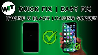 iPhone X Black Loading Screen spinning wheel | Easy Fix iPhoneX Screen of Death | iPhone12 pro