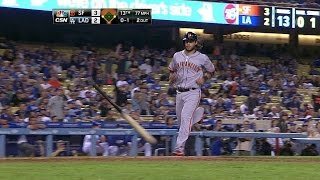 SF@LAD: Blanco rips a double to pad the lead in 13th