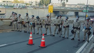 Anti-Immigration Protesters Face Off With Police; Protesters Speak on Camera