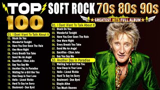 Rod Stewart, Elton John, Phil Collins, Michael Bolton, Eagles | Soft Rock Love Songs 70s 80s 90s